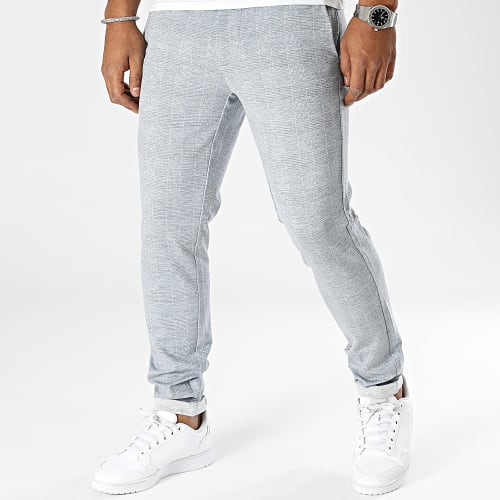 Pantalon A Carreaux Mark Gris Chiné