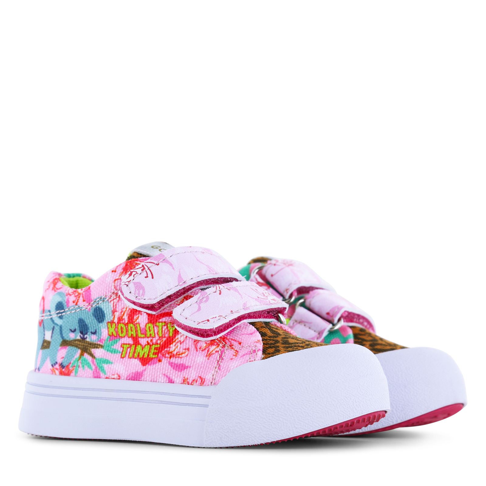 Go Bananas sneaker klittenband - Koala Canvas | Meisjes schoenen