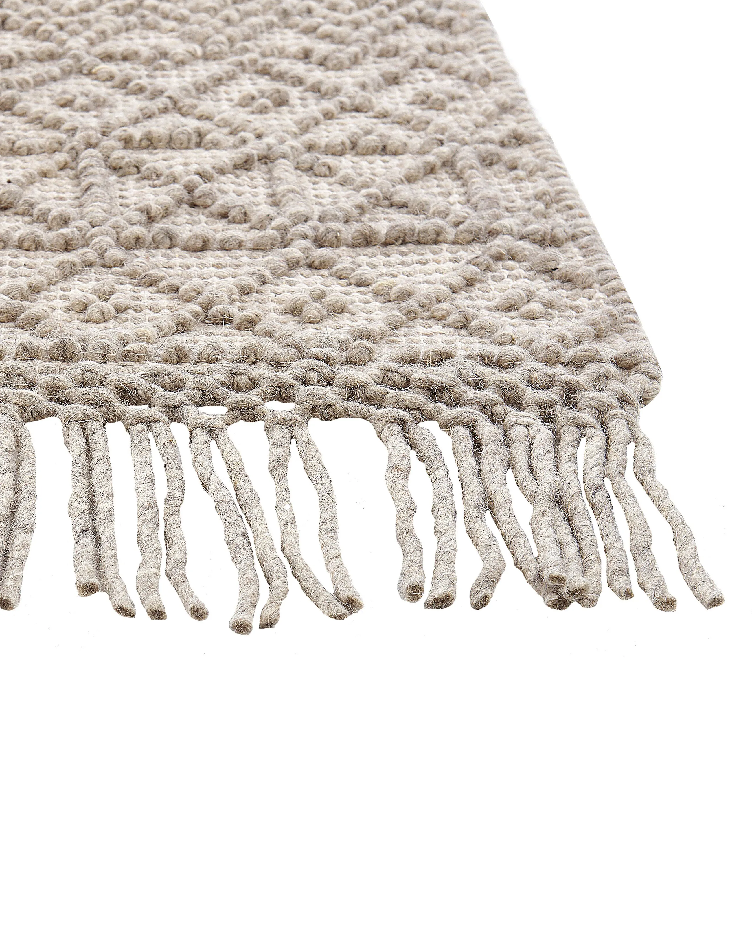 Vloerkleed ALUCRA Zandbeige 160 x 230 cm Wol