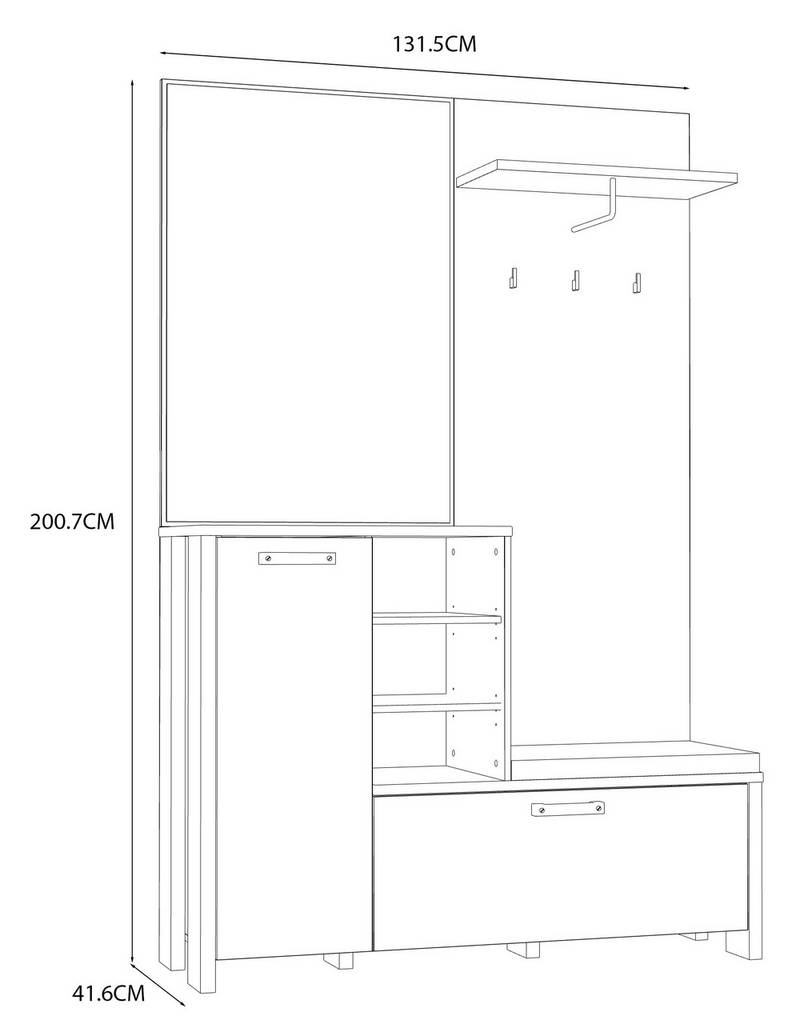 Carryhome Garderobe CARDIFF