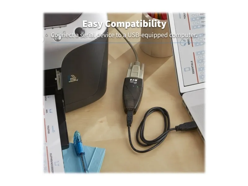 Eaton Tripp Lite Series Keyspan High Speed USB to Serial Adapter - Seriel adapter - USB - RS-232 - sort