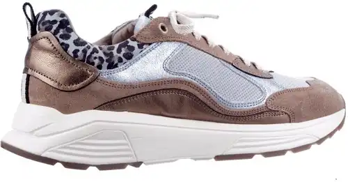 Xsensible lichtblauw combi Milau 33004.4.206 - maat 39 veterschoen lichtblauw combi - maat 39 Calandschoen