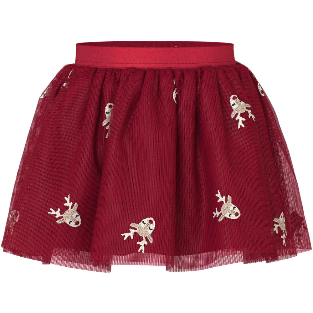 Køb Name It Jester Red Reindeer Nmfveross Tulle Skirt