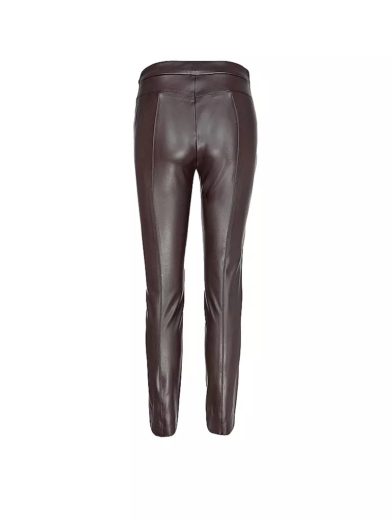 RAFFAELLO ROSSI Hose in Lederoptik Skinny Fit RESA braun