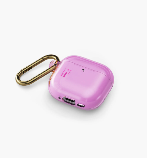 AirPods 4 Hardcase Schutzhülle Abdeckung Recycled   Karabinerhaken (IDCLAPC-G4-512) - Light Pink