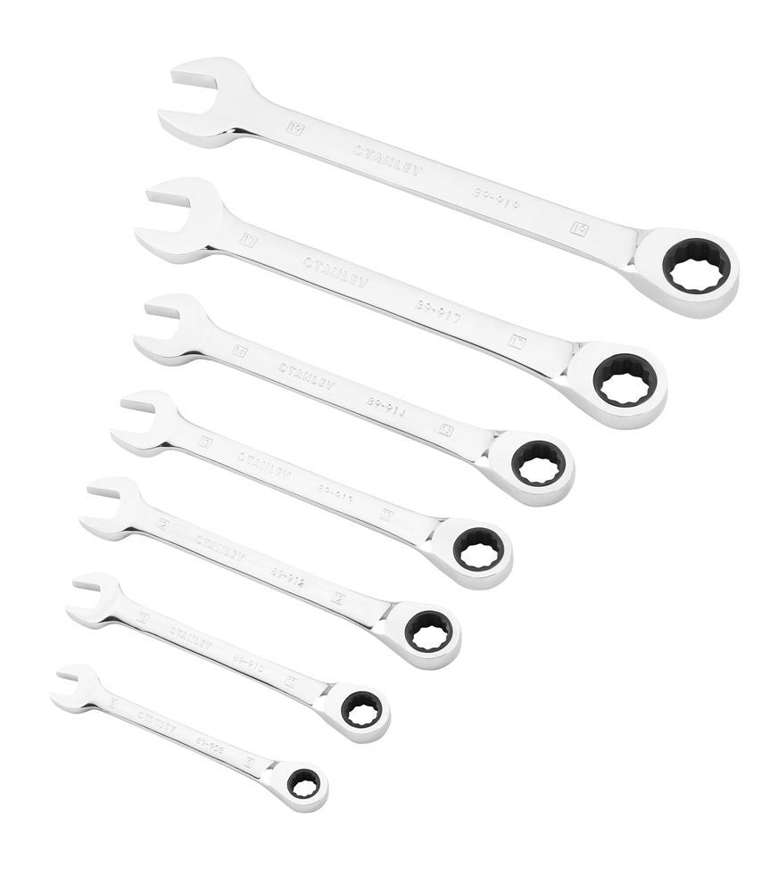 Stanley STMT82846-0 Rinsteeksleutelset met ratelring 7-delig