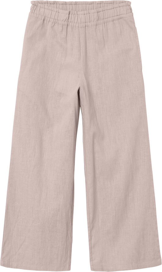 Name It NKFFALINNEN WIDE PANT NOOS Sepia rose