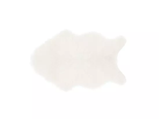 Tapis enfant Fourrure Blanche 90 x 60 cm