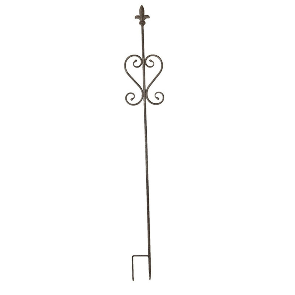 Tuteur jardin romantique fer 17x121cm