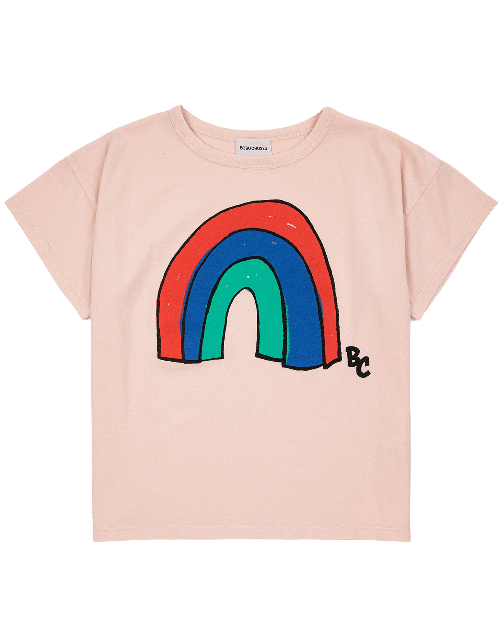 T-Shirt RAINBOW in light pink