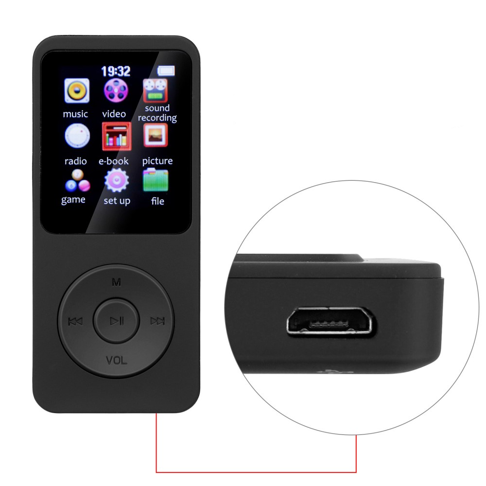 MP3-Player / Aufnahmegerät Bluetooth 5.0 mit 1.8