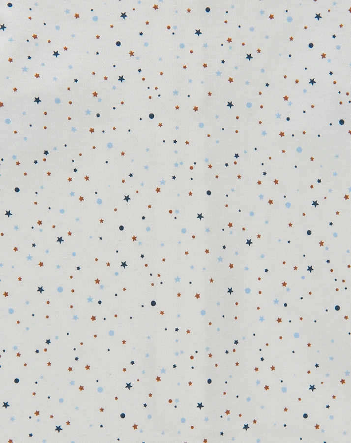 Schlafstrampler INFINITY AOP in weiß/hellblau
