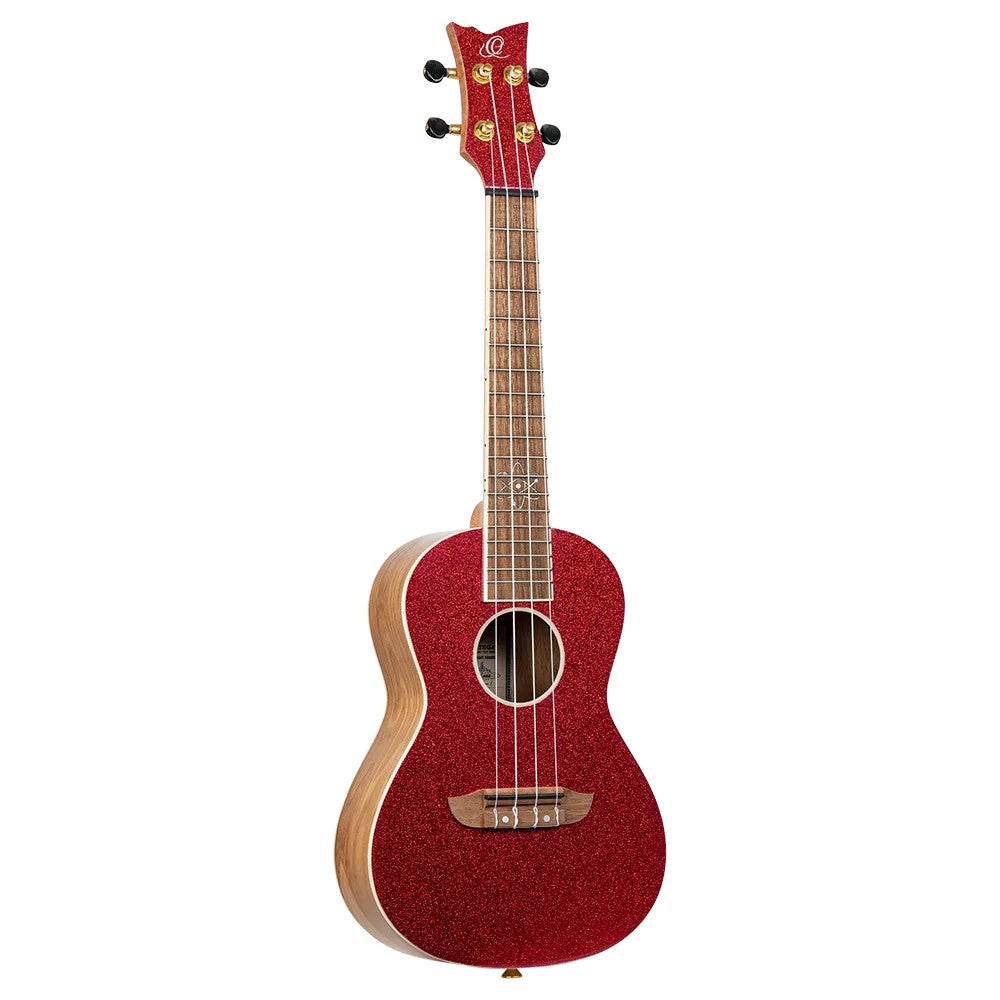 Ortega RUEL-MRD Element Series Concert Size Ukulele Metallic Red concert ukelele met gigbag