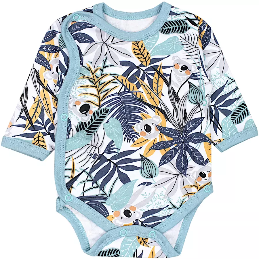 TupTam Baby Langarm Wickelbody im 5er Set orange