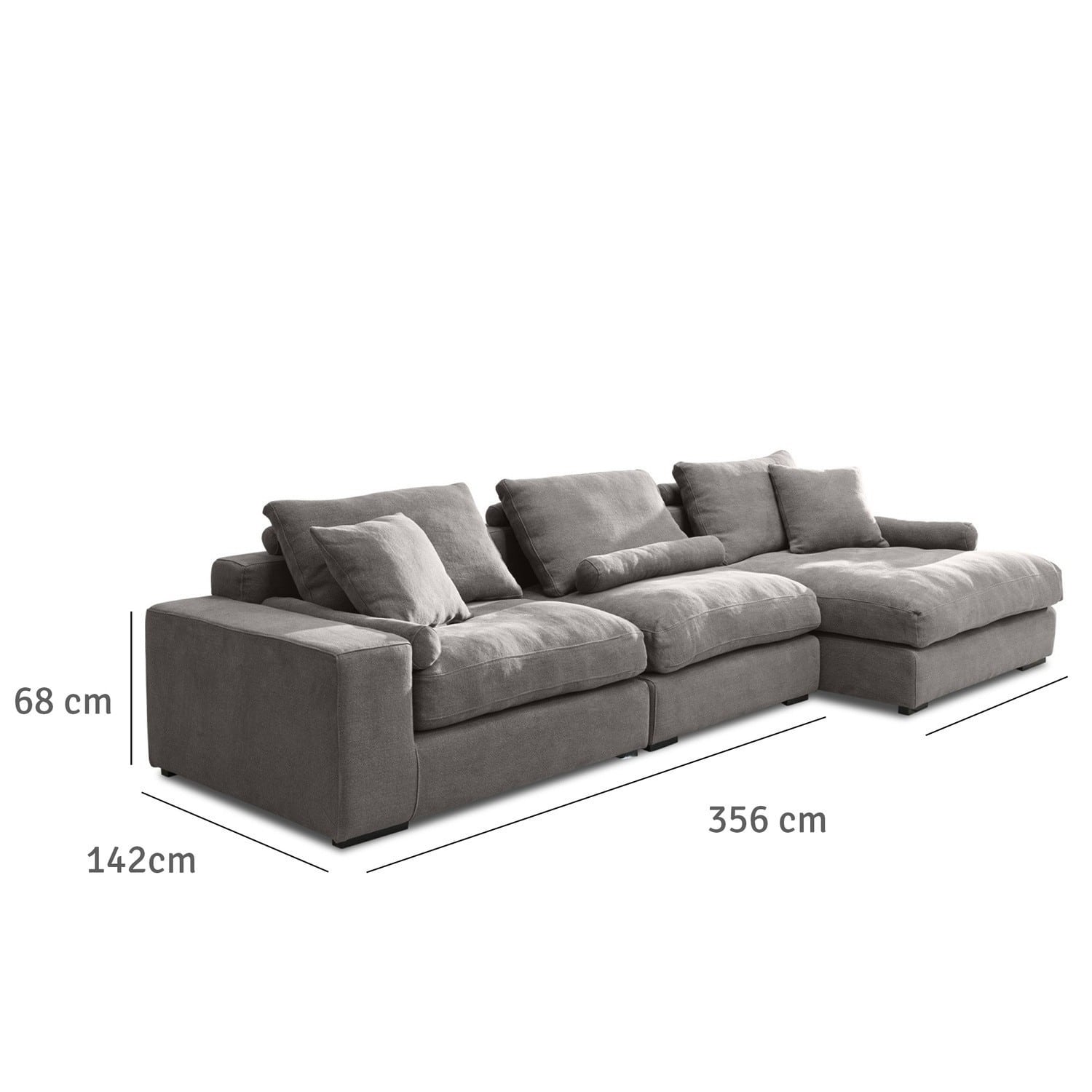Sofa Meredith grau