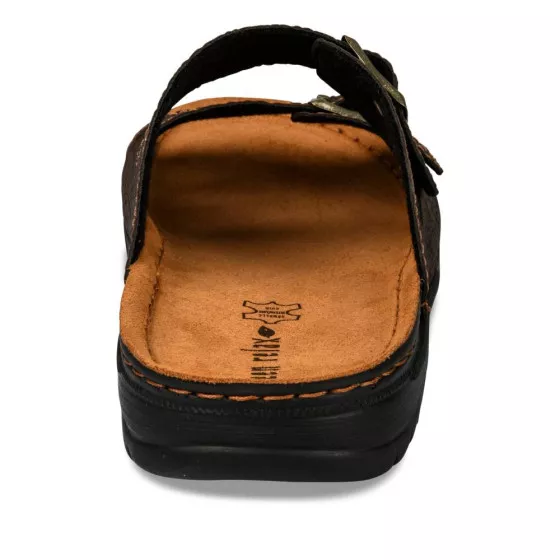 Mules MARRON GREEN RELAX