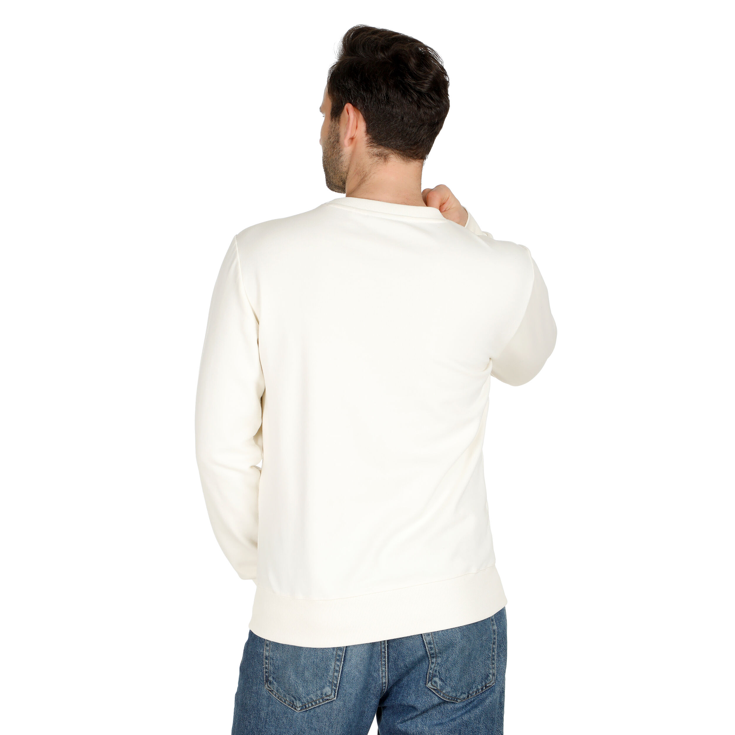 Quiet Please Crossroad Scraped Advantage Sweat-shirt Hommes - Blanc , Sauge