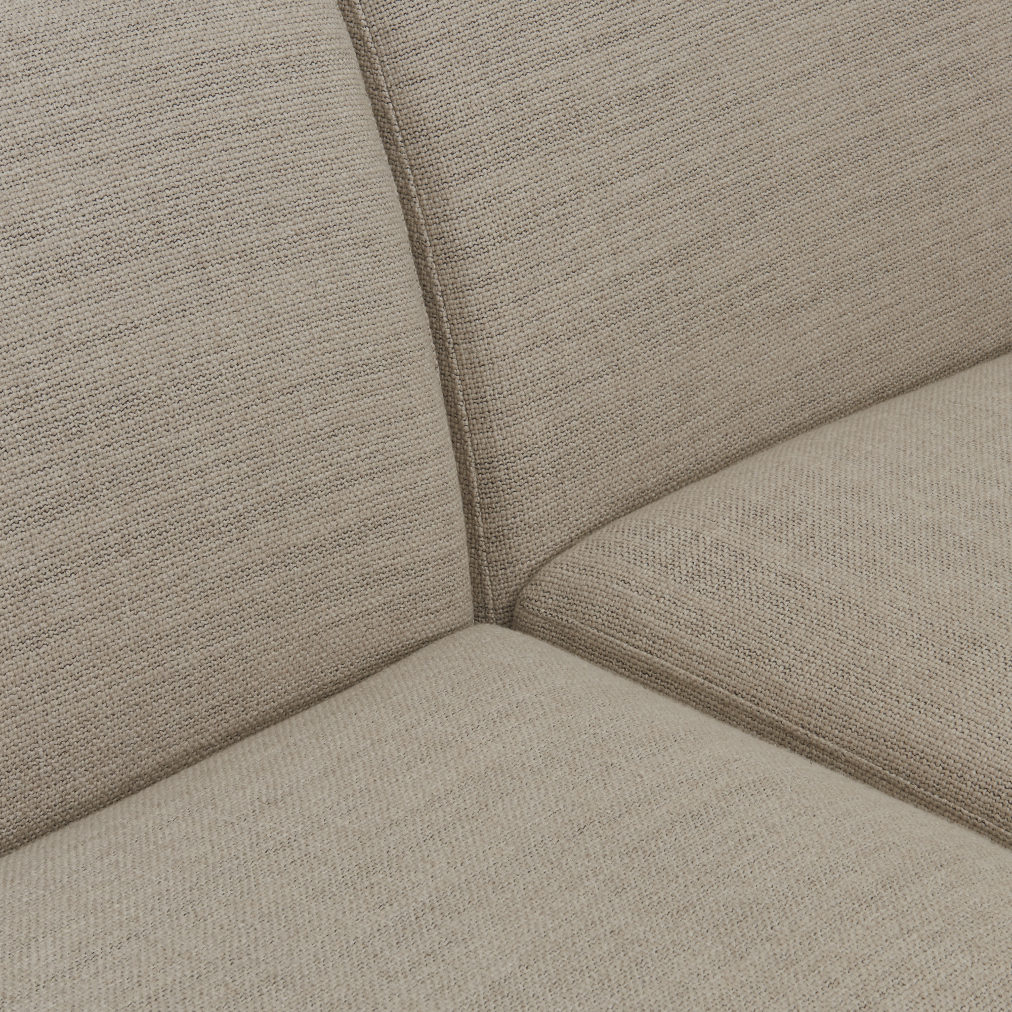 Koozo hoekbank Junior rechts Hoekbank Rechts: 313 + 712 | Stof: Beige - 900.65.1161 | Frame: Zwart | 2x koppelstuk