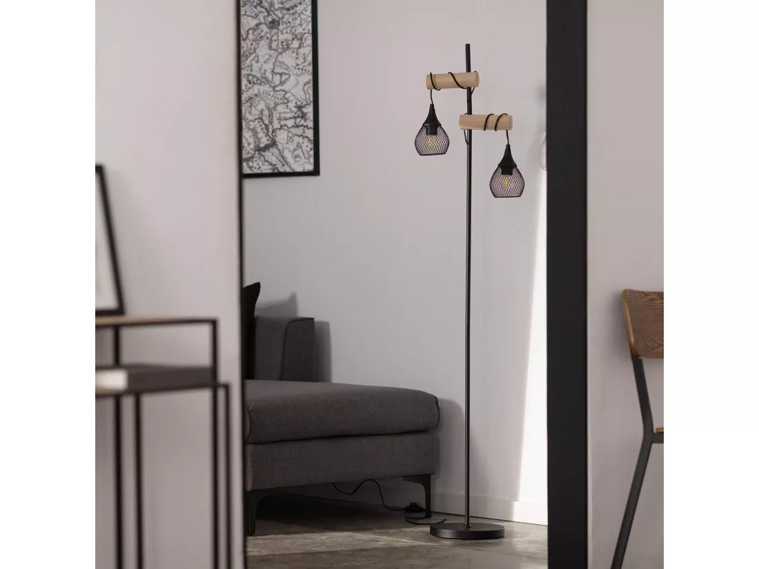 Lampadaire Monah Noir