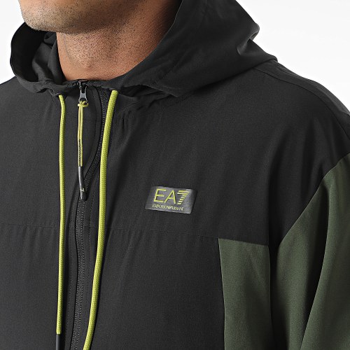 Ensemble De Survetement 6RPV72-PNBXZ Noir Vert Kaki