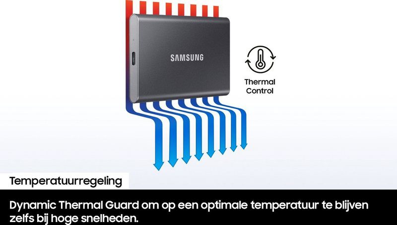 Samsung - T7 - SSD - Blauw - 1 TB