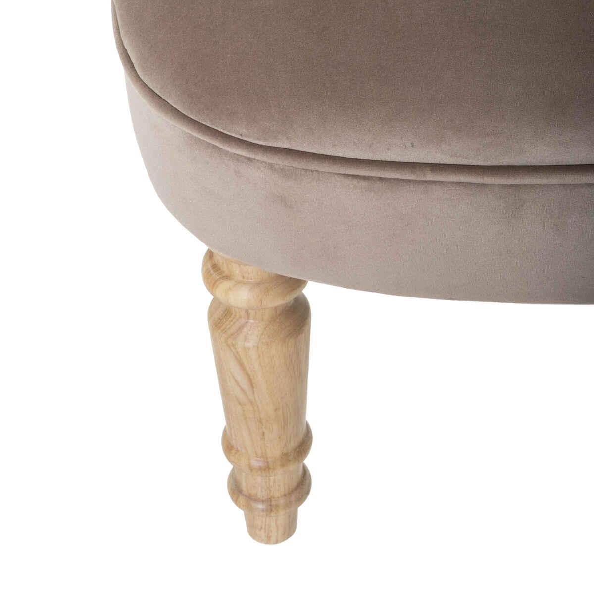 FAUTEUIL VELOURS SIXTINE TAUPE