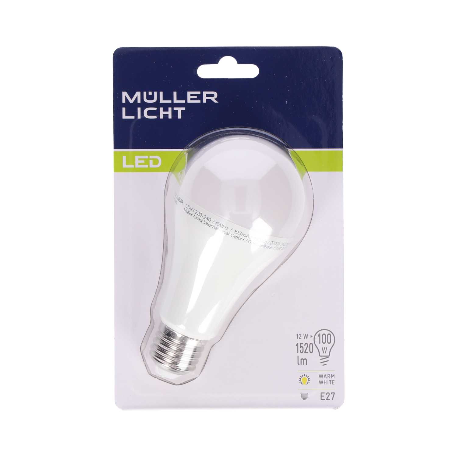 Müller L.LED Lampe Birne, 100W, 1520lm, E27