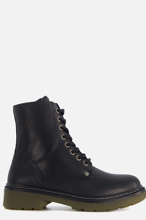 Muyters Veterboots zwart Leer 40603