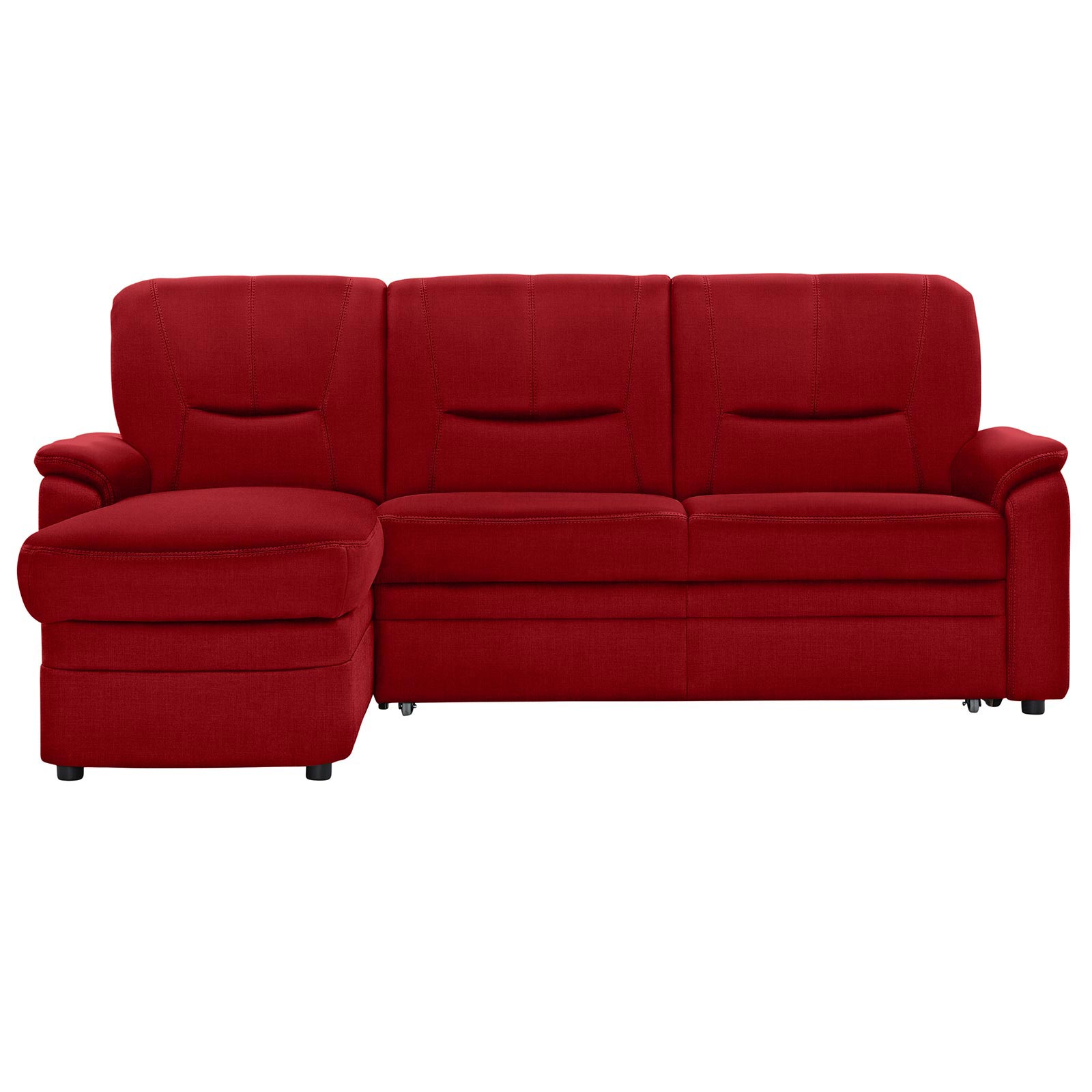polsterpower Ecksofa - Miro bordeaux - Basismodell - Recamiere links
