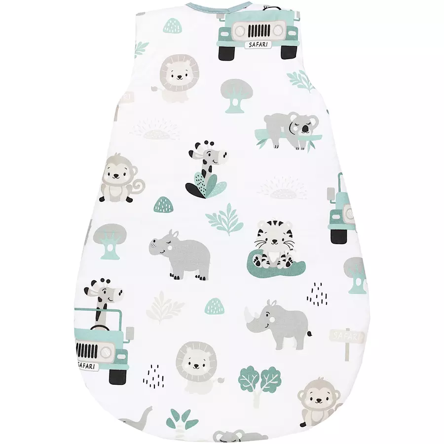 TupTam Baby Ganzjahres Schlafsack Ärmellos Wattiert grautürkis