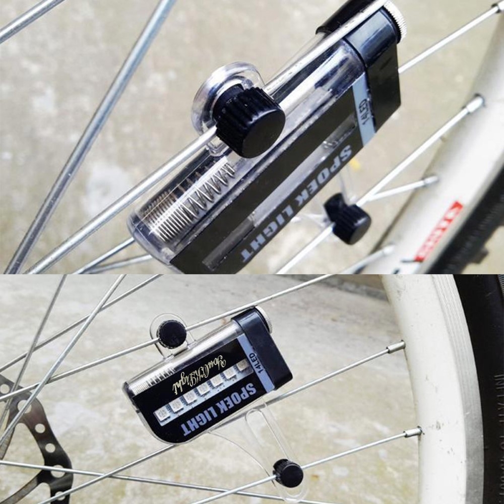 Fahrrad Bike Velo Speichen LED Beleuchtung Spoke Light - Schwarz