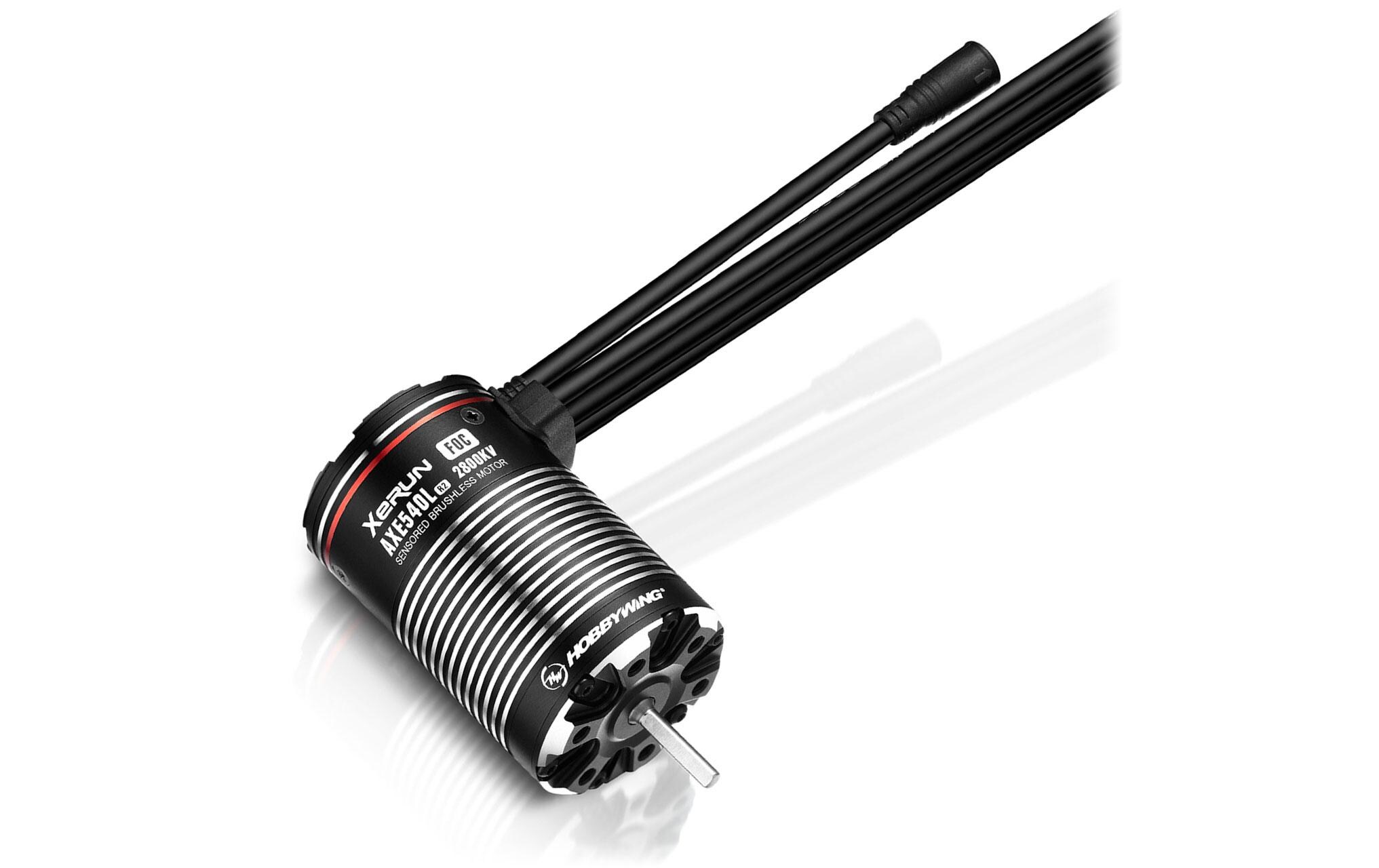 Brushless-Antriebsset AXE Plus R3 Combo 2800 kV 2-6S<br>Brushless FOC Sensored Antriebsset für Rock Crawler im Massstab 1:10