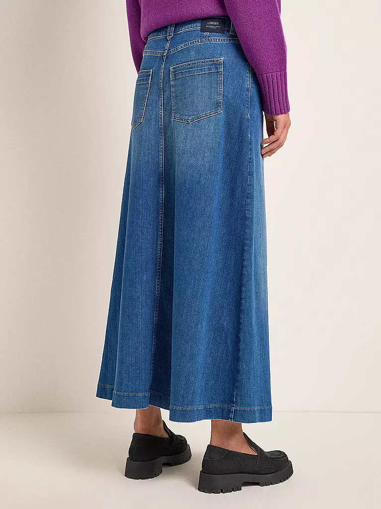 LANIUS Jeansrock blau
