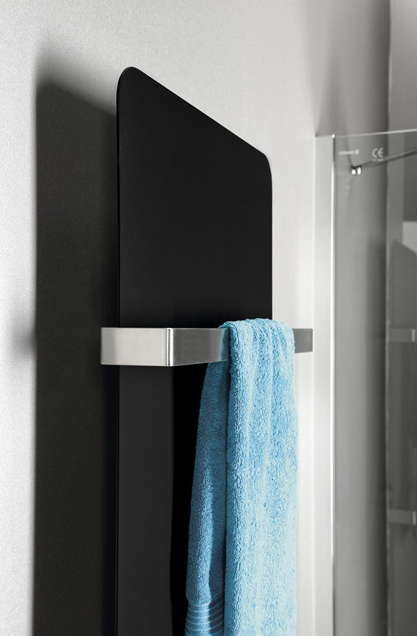 Sapho Tabella badkamerradiator 159x49cm 734W zwart mat