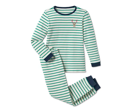 Interlock-Pyjama aus Bio-Baumwolle