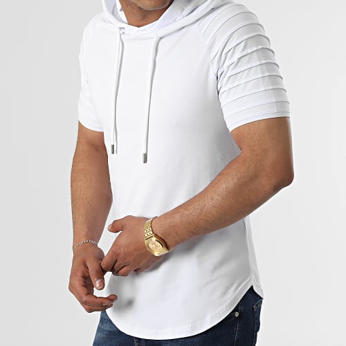 Tee Shirt Capuche Oversize 2386 Blanc