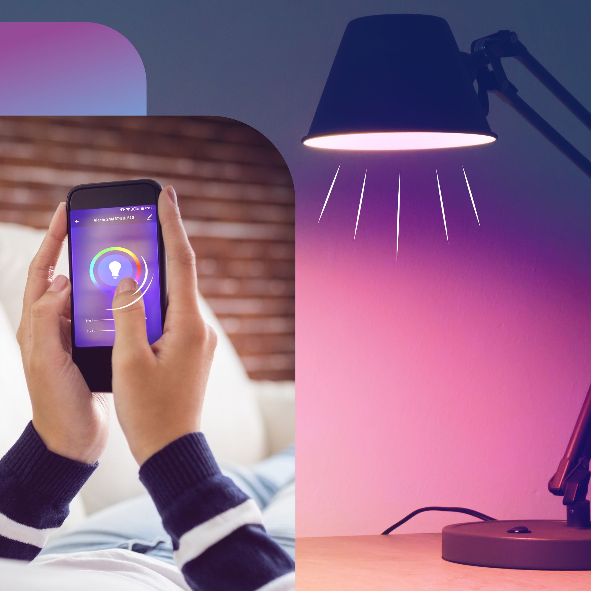 Alecto SMART-BULB10 4-PACK Smart wifi LED lamp