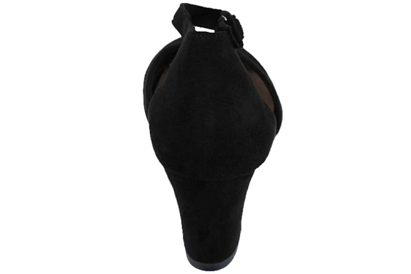 TAMARIS VEGANSK PUMPS I SORT VELOUR
