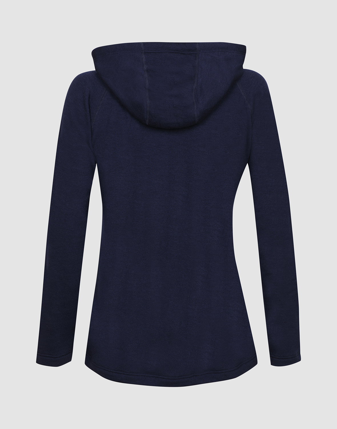 Vest met capuchon van merinowollen terry voor dames