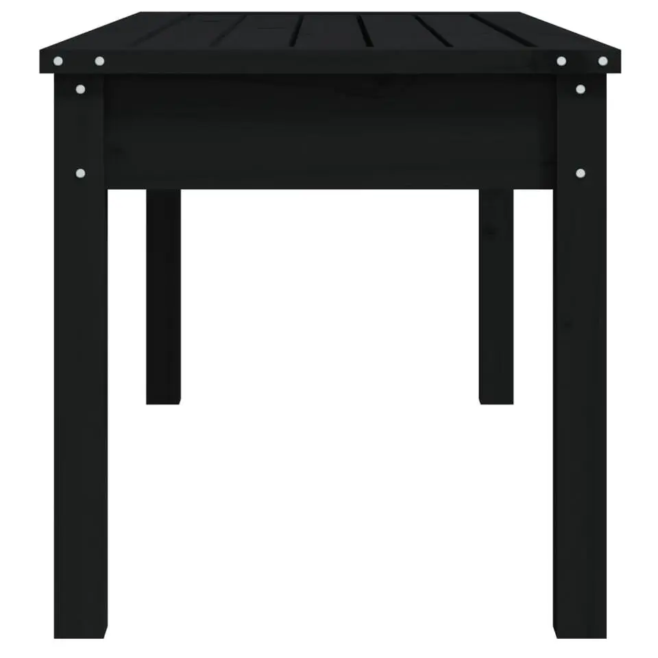vidaXL - Tuinbank - Zwart - Grenenhout - 109 x 44 x 45 cm