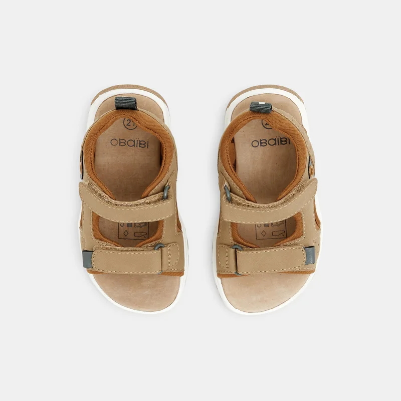 Sandale treck à scratch beige bébé garçon Beige