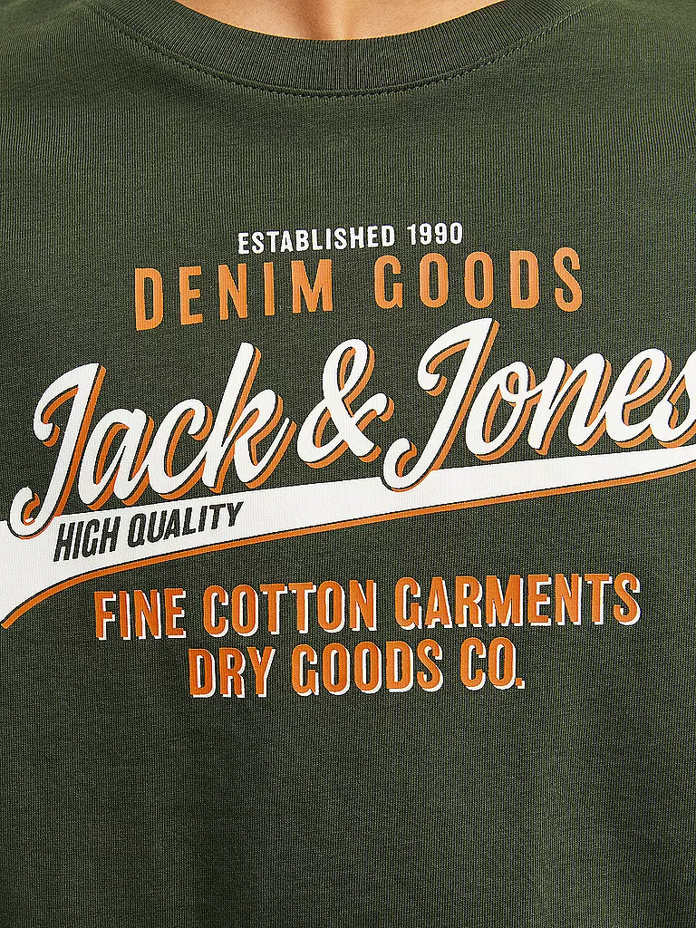 JACK & JONES Jungen Langarmshirt  JJELOGO olive