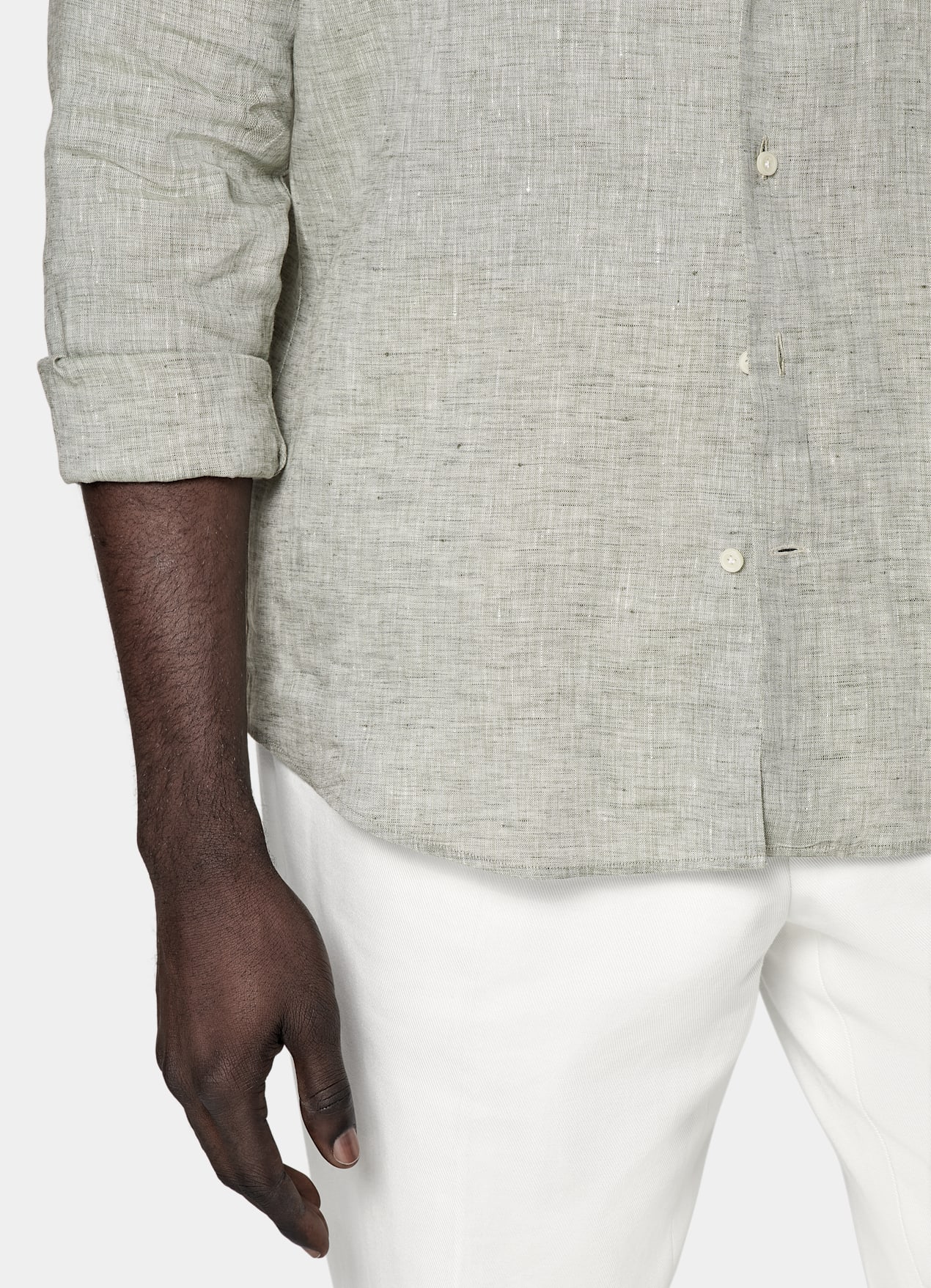 Chemise coupe Tailored vert clair