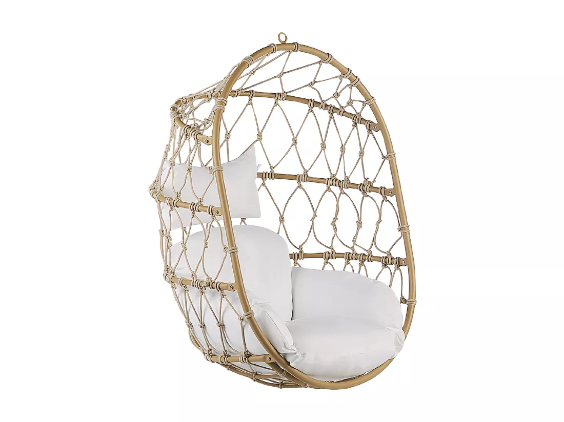 Fauteuil suspendu avec support ADRIA Métal Beige