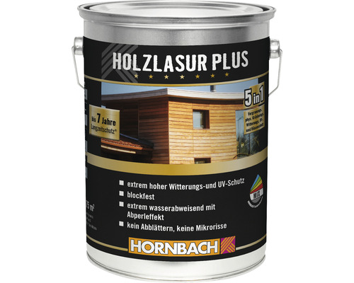 HORNBACH Houtbeits Plus antracietgrijs 5 l