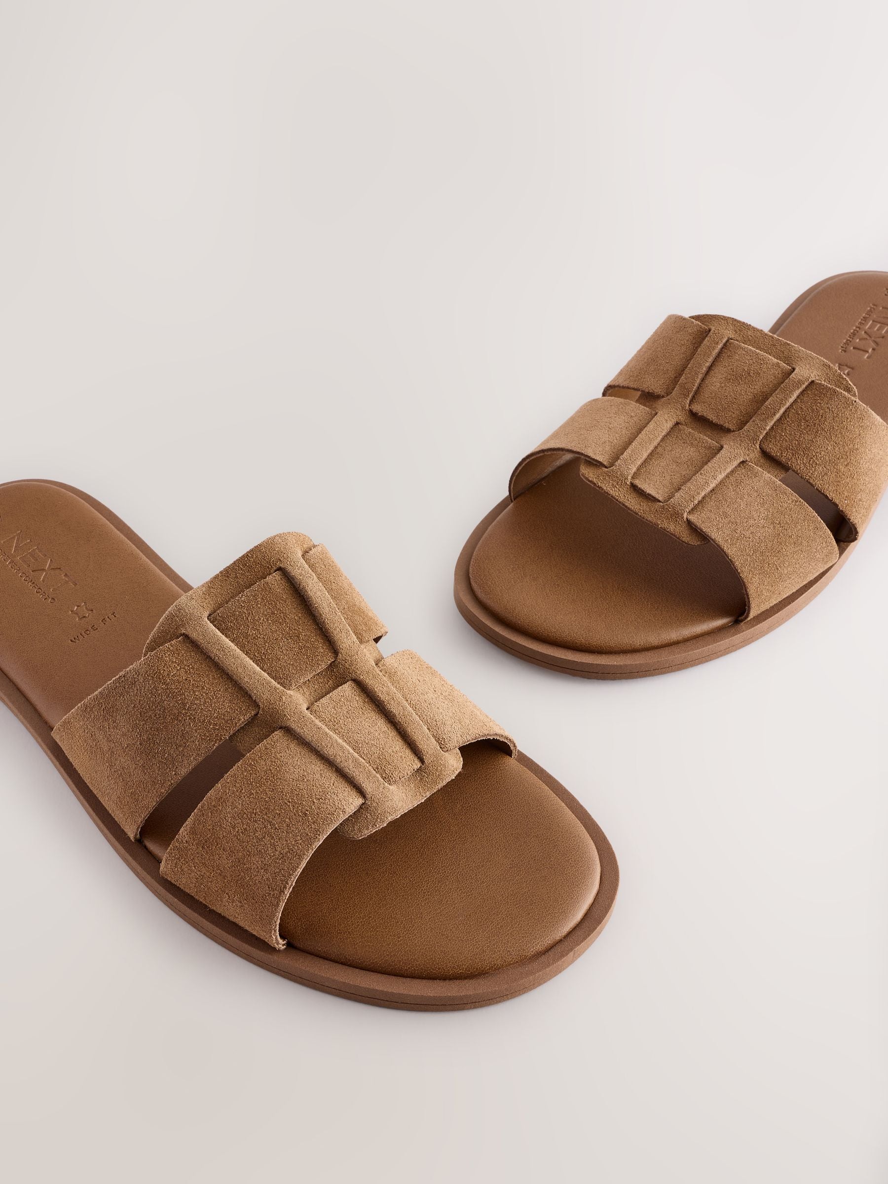 Lichtbruin - Slotted Muilsandalen