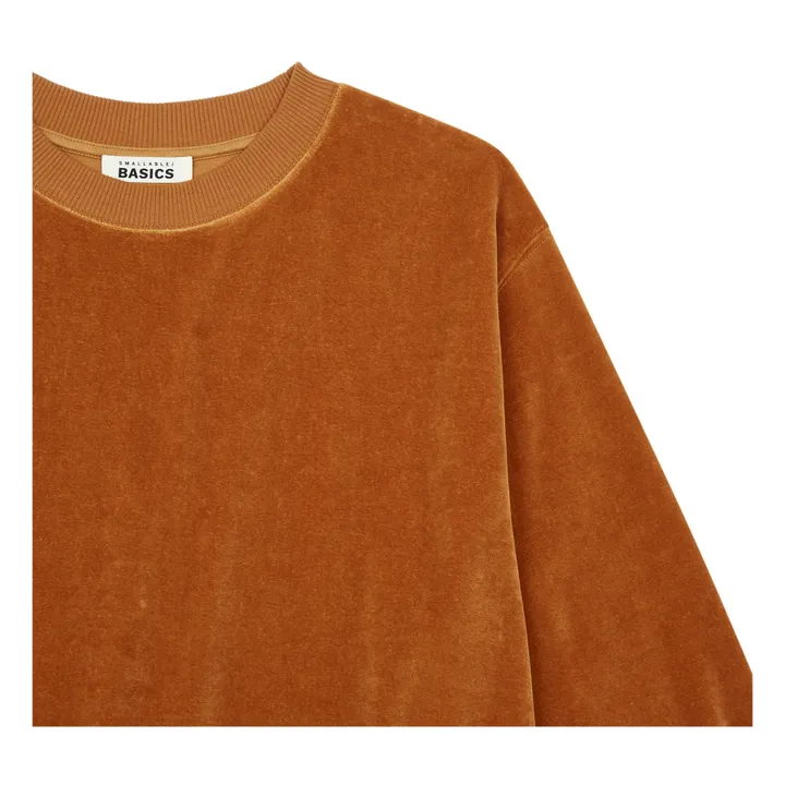 SMALLABLE BASICS Sweat Velours Femme Coton Bio | Noisette