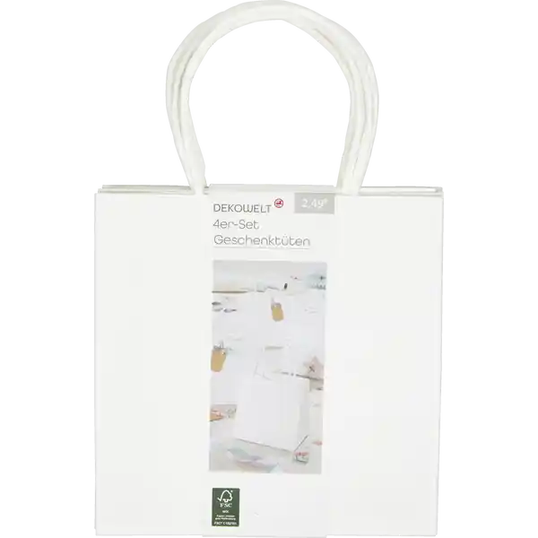 4er-Set Geschenktüten