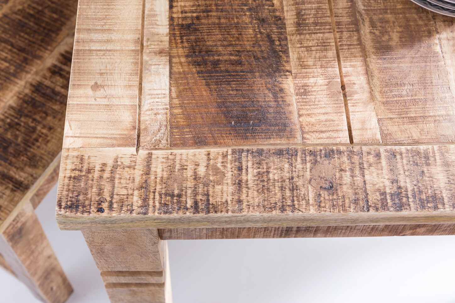 FineBuy Esszimmertisch RUSTI 80 x 80 x 76cm Esstisch Massivholz Küchentisch Holz