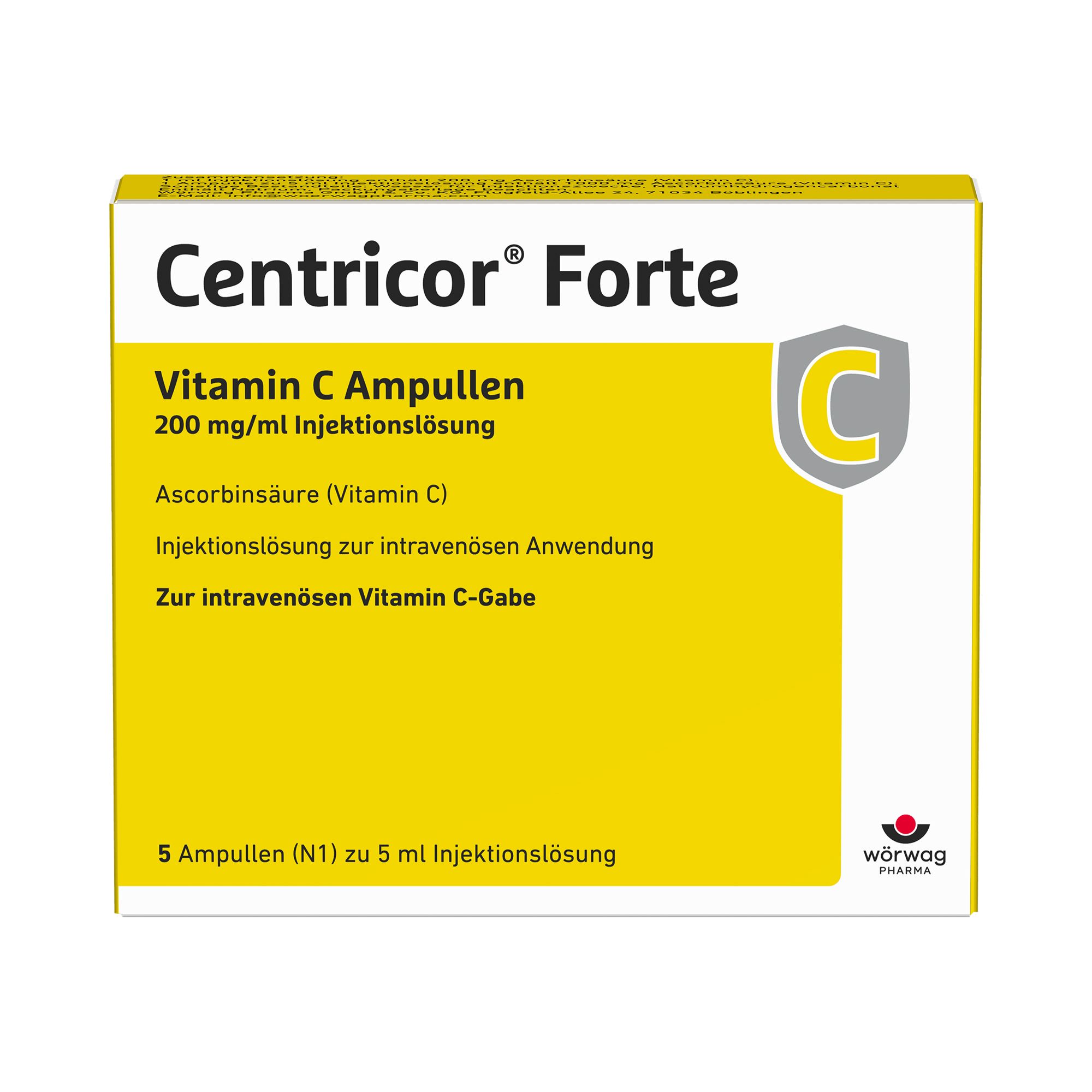 Centricor ® Forte Vitamin C Ampullen 200 mg/ml Injektionslösung